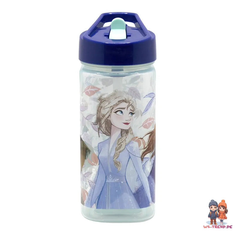 Disney Die Eiskönigin Elsa Anna Kinder Trinkflasche Flasche mit Halm 510 ml - WS-Trend.de