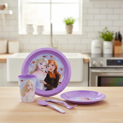 Disney Die Eiskönigin Elsa Kinder Geschirr-Set 5 teilig Becher Teller Schüssel - Ansicht 2