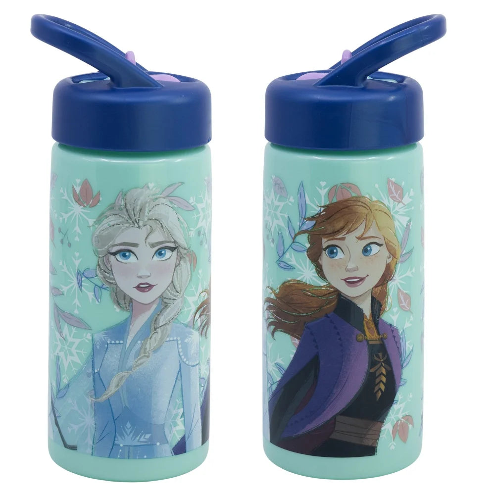 Disney Die Eiskönigin Elsa Anna Kinder Trinkflasche Flasche mit Halm 4 – WS-Trend