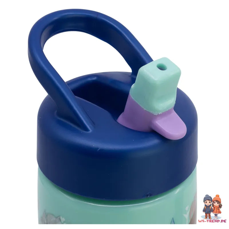 Disney Die Eiskönigin Elsa Anna Kinder Trinkflasche Flasche mit Halm 410 ml - WS-Trend.de