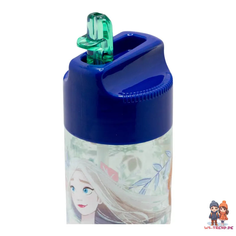 Disney Die Eiskönigin Elsa Anna Kinder Trinkflasche Flasche mit Halm 430 ml - WS-Trend.de