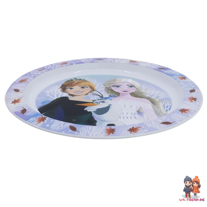 Disney Die Eiskönigin Elsa Kinder Geschirr-Set 3 teilig Becher Teller Schüssel - WS-Trend.de