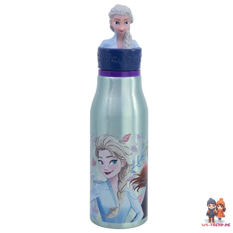 Disney Die Eiskönigin Elsa 3D Kopf Aluminium Trinkflasche Flasche 690 ml - WS-Trend.de