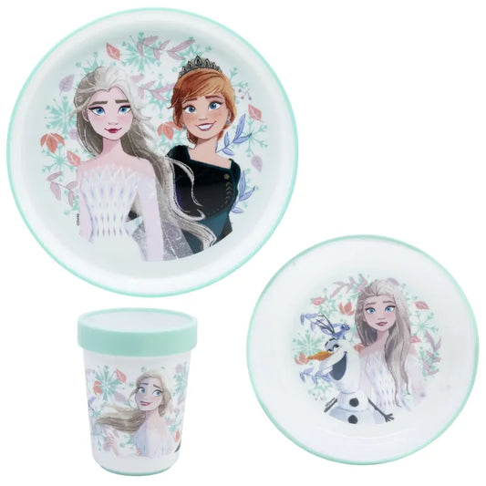 Disney Die EIskönigin Elsa Kinder Geschirr Set 3 teilig Becher Teller Schüssel WS Trend.de