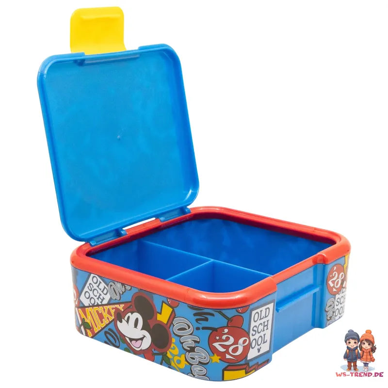 Disney Mickey Maus 2 tlg. Set XL Brotdose Aluminium Trinkflasche 530 ml - WS-Trend.de