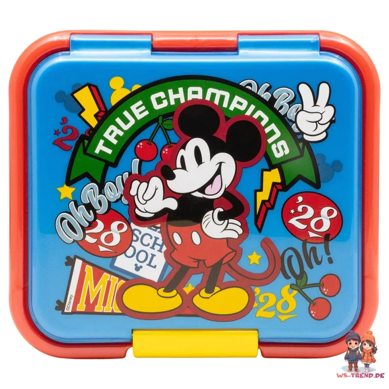 Disney Mickey Maus 2 tlg. Set XL Brotdose Aluminium Trinkflasche 530 ml - WS-Trend.de