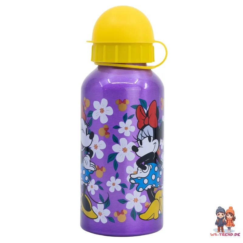 Disney Minnie Maus Mädchen 2 tlg. Set Brotdose Aluminium Trinkflasche 400 ml - WS-Trend.de