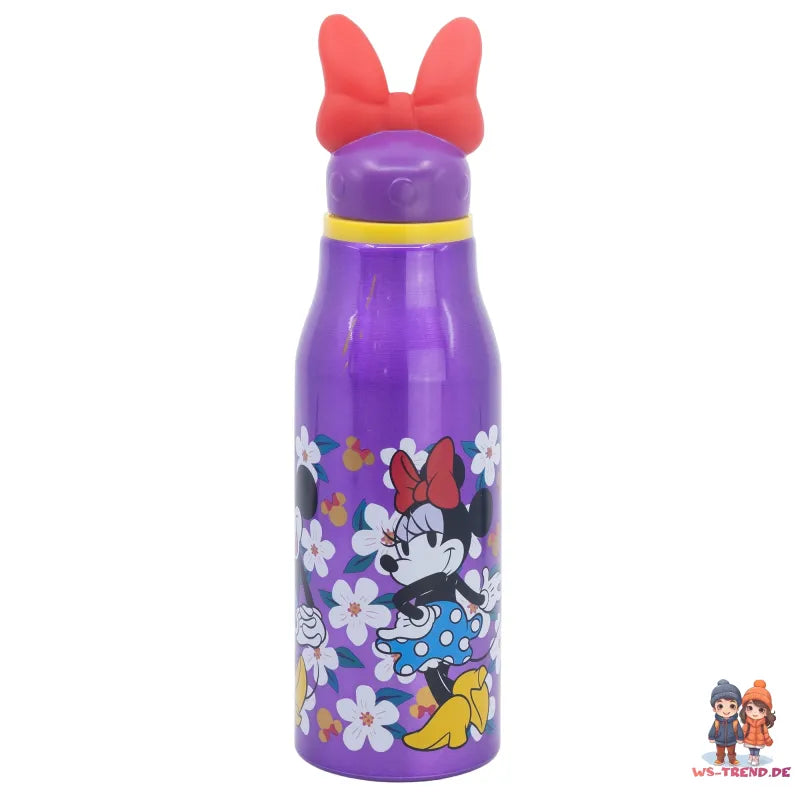 Disney Minnie Maus 3D Kinder Aluminium Wasserflasche Trinkflasche Flasche 690 ml - WS-Trend.de