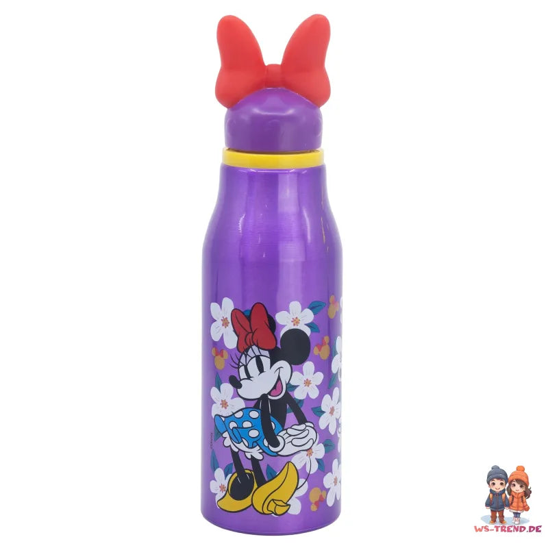 Disney Minnie Maus 3D Kinder Aluminium Wasserflasche Trinkflasche Flasche 690 ml - WS-Trend.de