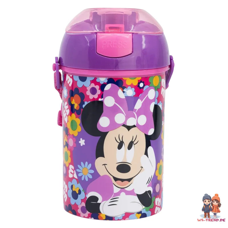 Disney Minnie Maus Kinder Wasserflasche Trinkflasche Flasche 450 ml - WS-Trend.de