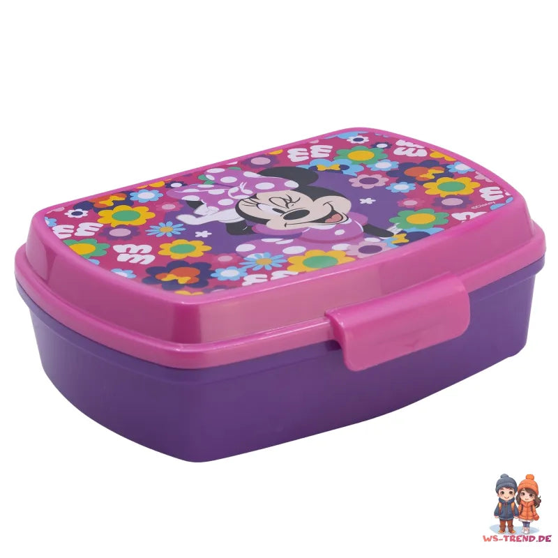 Disney Minnie Maus Mädchen 2 tlg. Set Brotdose Aluminium Trinkflasche 400 ml - WS-Trend.de