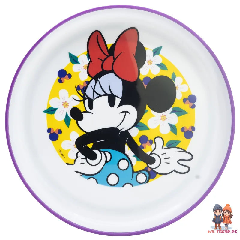 Disney Minnie Maus Kinder Anti-Rutsch Geschirr-Set 3 teilig Becher Teller Schüssel - WS-Trend.de