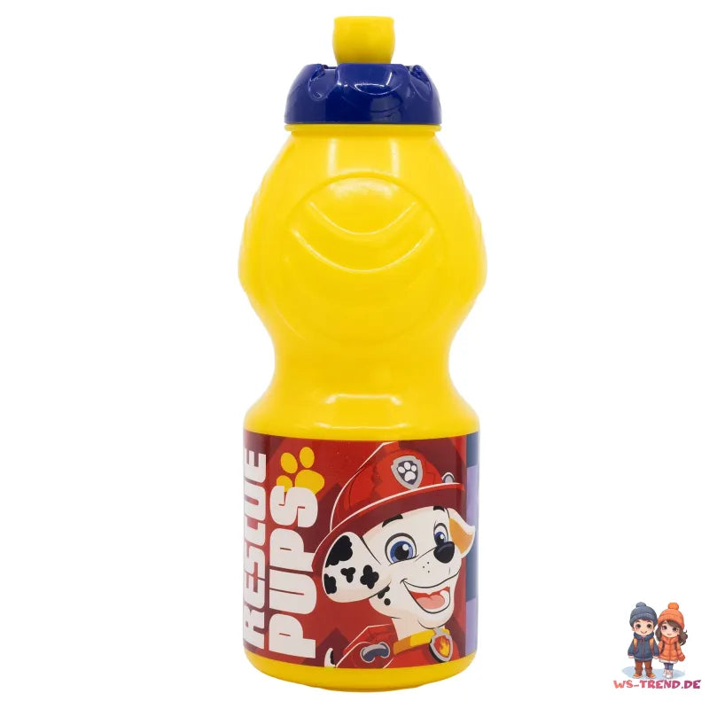 Paw Patrol Chase Rubble 4 tlg Kinder Set Brotdose Besteck Trinkflasche 400 ml - WS-Trend.de