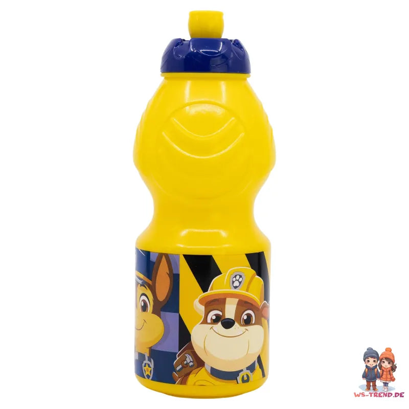 Paw Patrol Chase Rubble 4 tlg Kinder Set Brotdose Besteck Trinkflasche 400 ml - WS-Trend.de