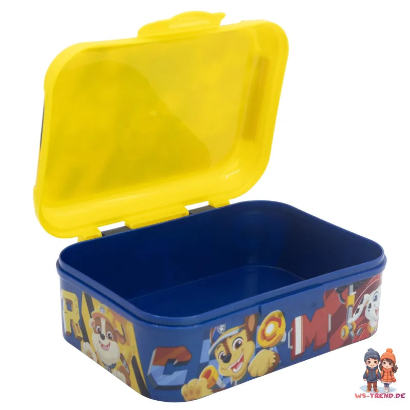 Paw Patrol Chase Rubble 2 tlg Kinder Set Brotdose Trinkflasche 370 ml - WS-Trend.de