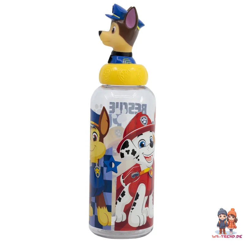 Paw Patrol 3D Kopf Chase Marshall Wasserflasche Trinkflasche Flasche 560 ml - WS-Trend.de