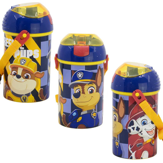 Paw Patrol Chase Rubble Marshall Wasserflasche Trinkflasche Flasche 450 ml - WS-Trend.de