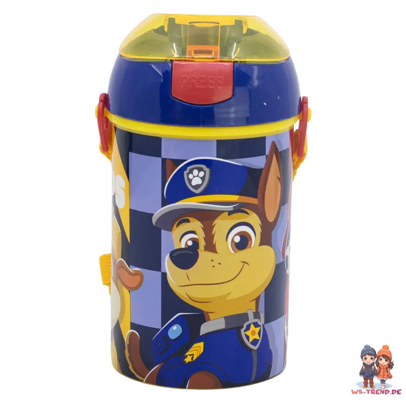 Paw Patrol Chase Rubble Marshall Wasserflasche Trinkflasche Flasche 450 ml - WS-Trend.de