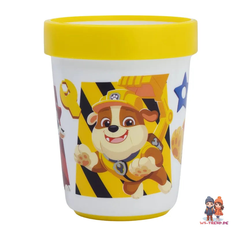 Paw Patrol Chase Rubble Kinder Geschirr-Set 3 teilig Becher Teller Schüssel - WS-Trend.de