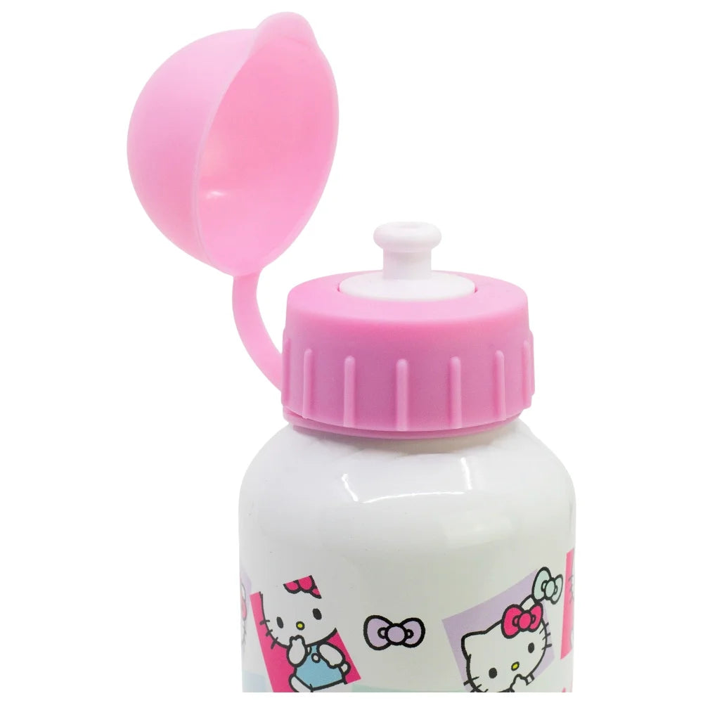 Hello Kitty 2 tlg. Lunch Set 3 Kammer Brotdose Alu Trinkflasche 400 ml - WS-Trend.de