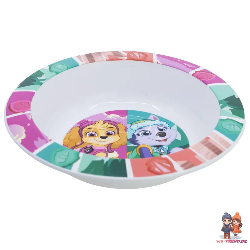 Paw Patrol Skye Liberty Kinder Geschirr-Set 3 teilig Becher Teller Schüssel - WS-Trend.de