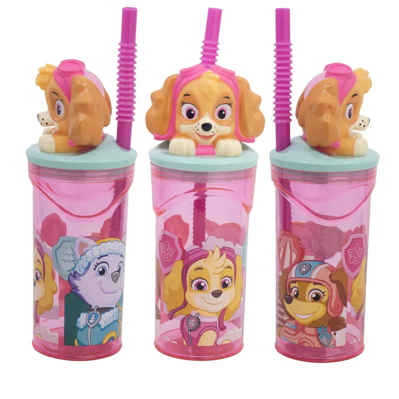 Paw Patrol Skye 3D Deckel Kinder Trinkbecher Becher integriertem Halm 360ml - WS-Trend.de