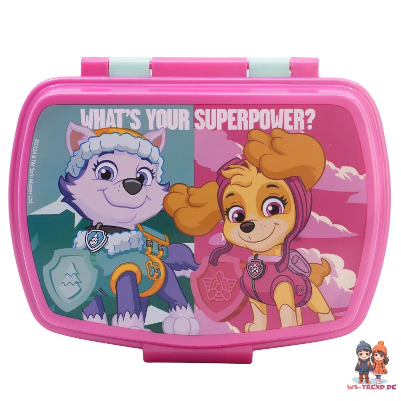Paw Patrol Skye Liberty Everes 2 tlg Kinder Set Brotdose Trinkflasche 400 ml - WS-Trend.de