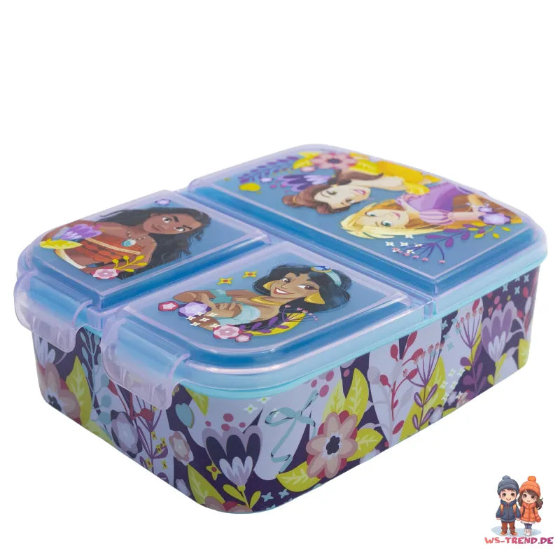 Disney Princess Rapunzel Vaiana 2 tlg Set Brotdose 3 Kammern Alu-Trinkflasche - WS-Trend.de