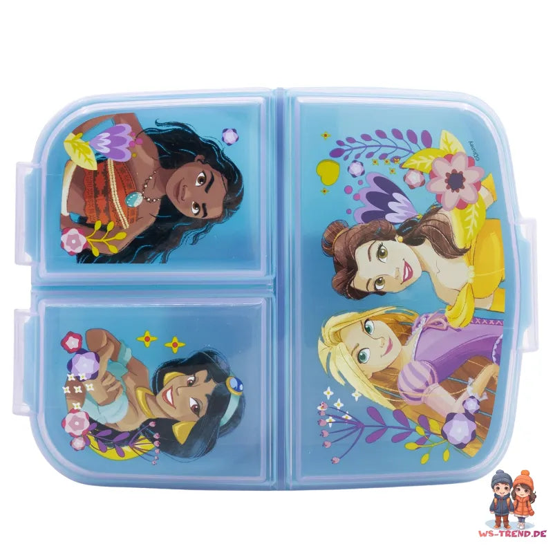Disney Princess Rapunzel Vaiana 2 tlg Set Brotdose 3 Kammern Alu-Trinkflasche - WS-Trend.de