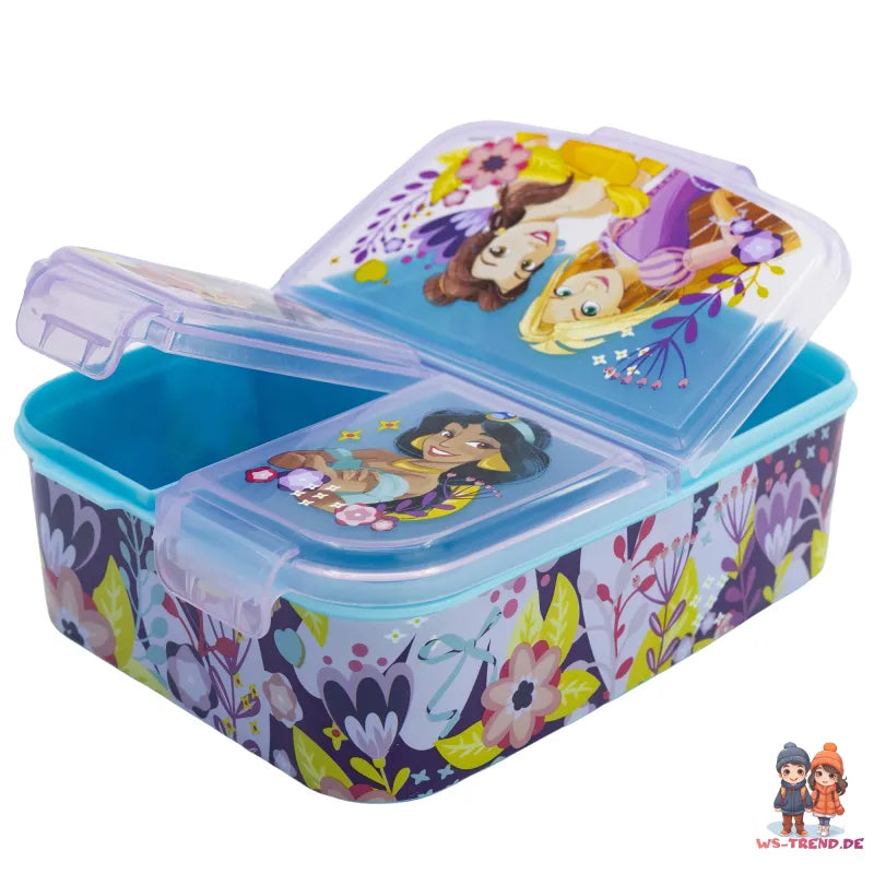 Disney Princess Rapunzel Vaiana 2 tlg Set Brotdose 3 Kammern Alu-Trinkflasche - WS-Trend.de