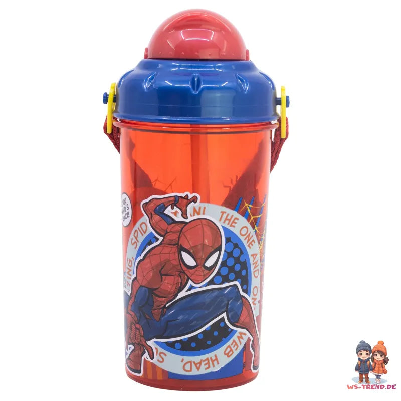 Marvel Spiderman Sportflasche Wasserflasche Trinkflasche Flasche 465 ml - WS-Trend.de