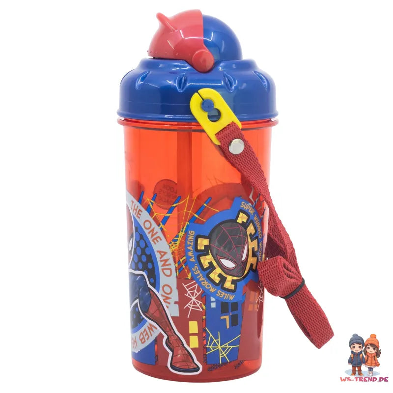 Marvel Spiderman Sportflasche Wasserflasche Trinkflasche Flasche 465 ml - WS-Trend.de