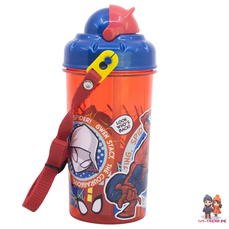 Marvel Spiderman Sportflasche Wasserflasche Trinkflasche Flasche 465 ml - WS-Trend.de