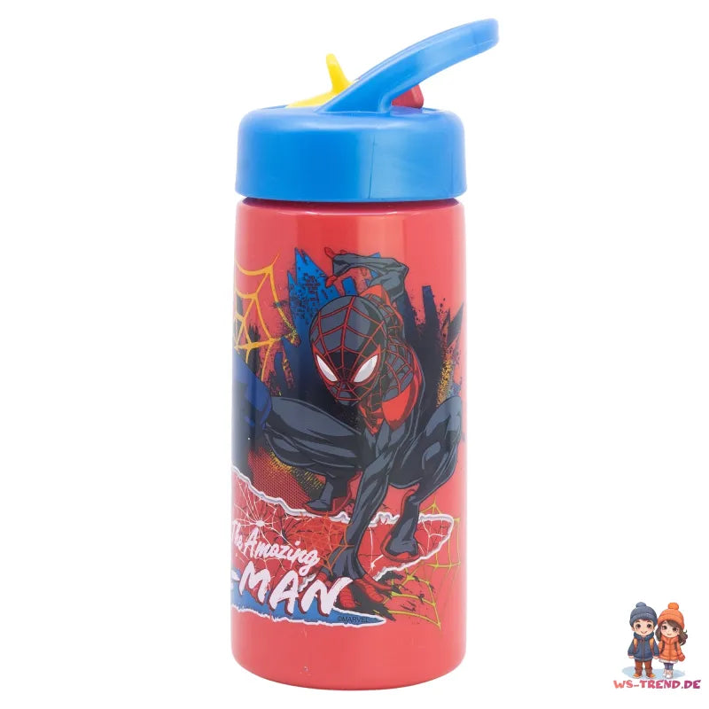 Marvel Spiderman 2 teiliges Kinder Set Brotdose Trinkflasche 410 ml - WS-Trend.de