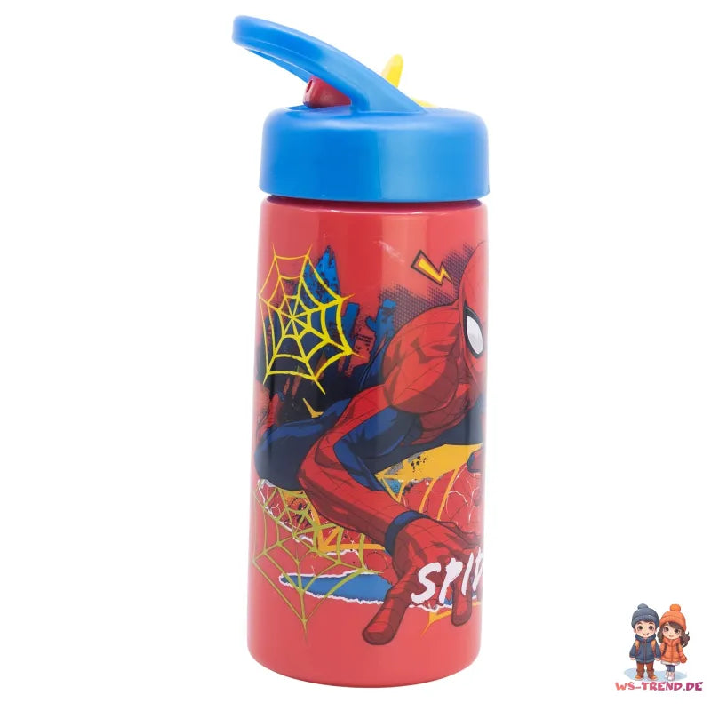 Marvel Spiderman 2 teiliges Kinder Set Brotdose Trinkflasche 410 ml - WS-Trend.de