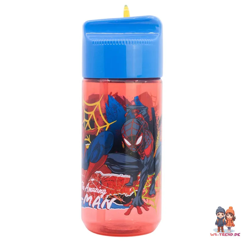 Marvel Spiderman Sportflasche Wasserflasche Trinkflasche Flasche 430 ml - WS-Trend.de