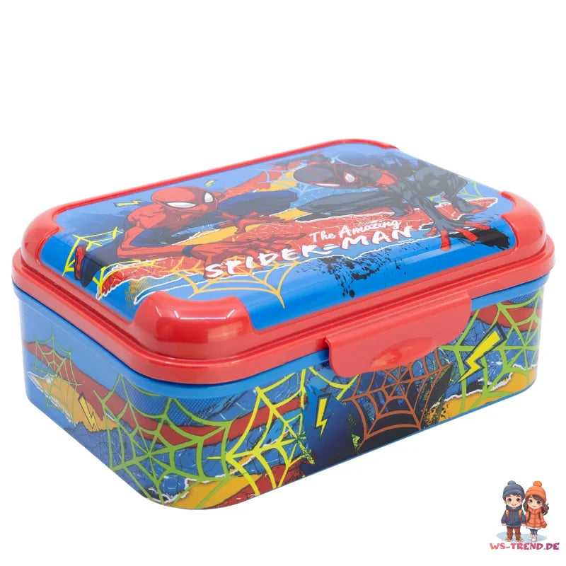 Marvel Spiderman 2 teiliges Kinder Set Brotdose Trinkflasche 510 ml - WS-Trend.de