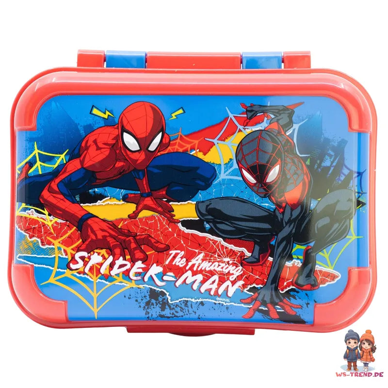 Marvel Spiderman 2 teiliges Kinder Set Brotdose Trinkflasche 510 ml - WS-Trend.de