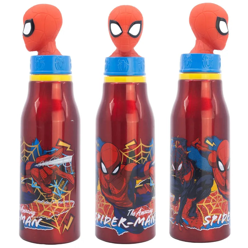 Marvel Spiderman 3D Kopf Aluminium Wasserflasche Trinkflasche Flasche 690 ml - WS-Trend.de