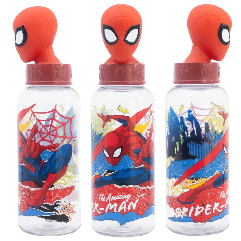 Marvel Spiderman 3D Kopf Wasserflasche Trinkflasche Flasche 560 ml - WS-Trend.de