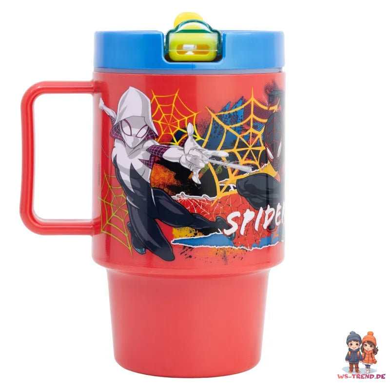Marvel The Amazing Spiderman Trinkbecher Becher mit Halm 530 ml - WS-Trend.de