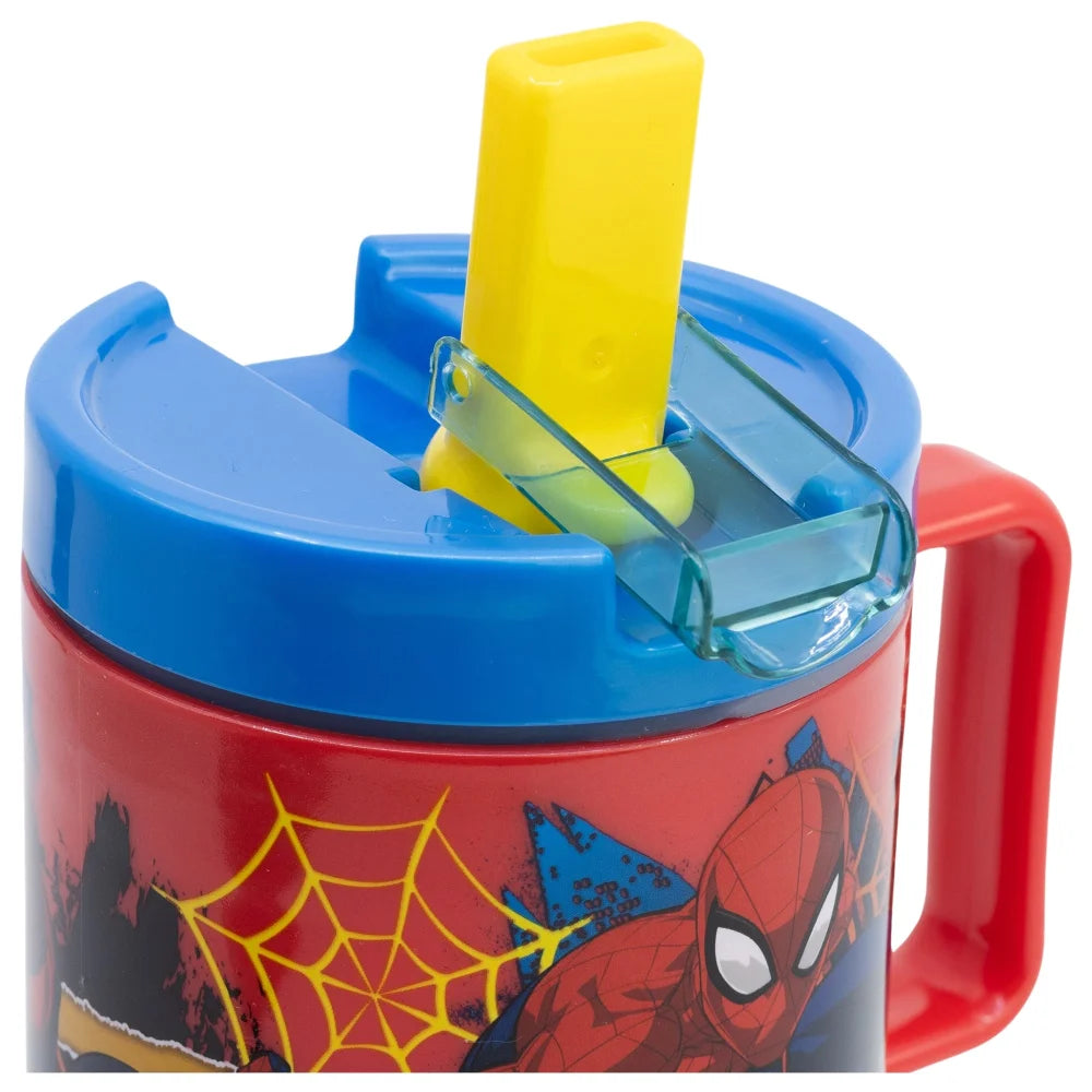 Marvel The Amazing Spiderman Trinkbecher Becher mit Halm 530 ml - WS-Trend.de