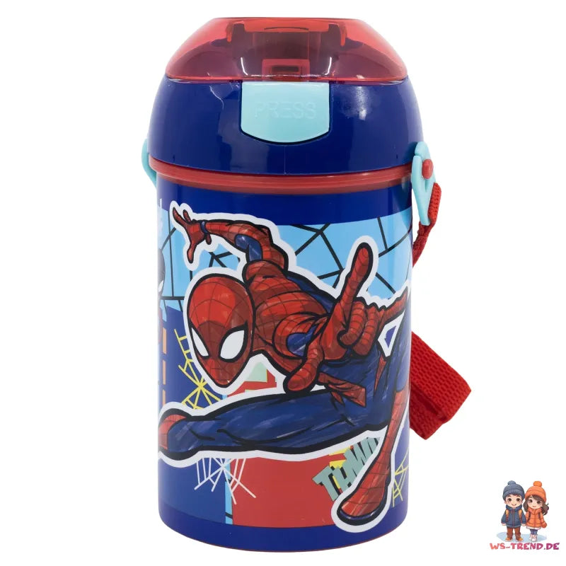 Marvel The Amazing Spiderman Wasserflasche Trinkflasche Flasche 450 ml - WS-Trend.de