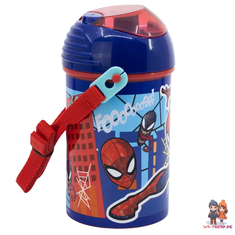 Marvel The Amazing Spiderman Wasserflasche Trinkflasche Flasche 450 ml - WS-Trend.de