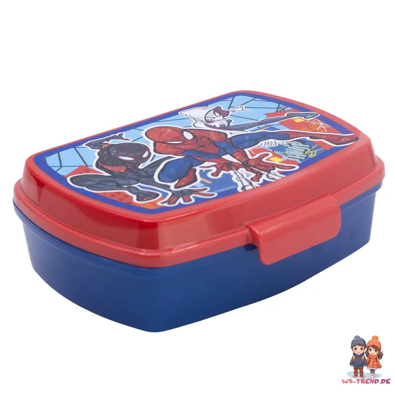 Marvel Spiderman 2 teiliges Kinder Set Brotdose Trinkflasche 410 ml - WS-Trend.de