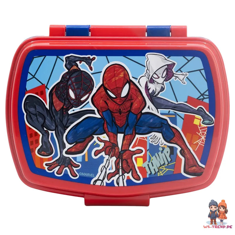 Marvel Spiderman 2 teiliges Kinder Set Brotdose Trinkflasche 410 ml - WS-Trend.de