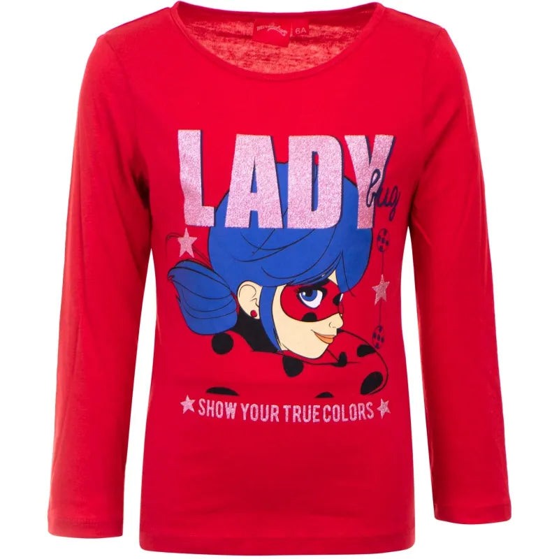Miraculous Ladybug Kinder Langarmshirt - WS-Trend.de United Heroez Mädchen Langarm Shirt - 104-116