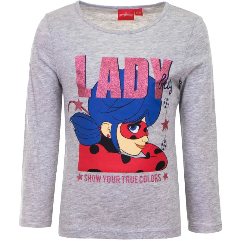 Miraculous Ladybug Kinder Langarmshirt - WS-Trend.de United Heroez Mädchen Langarm Shirt - 104-116