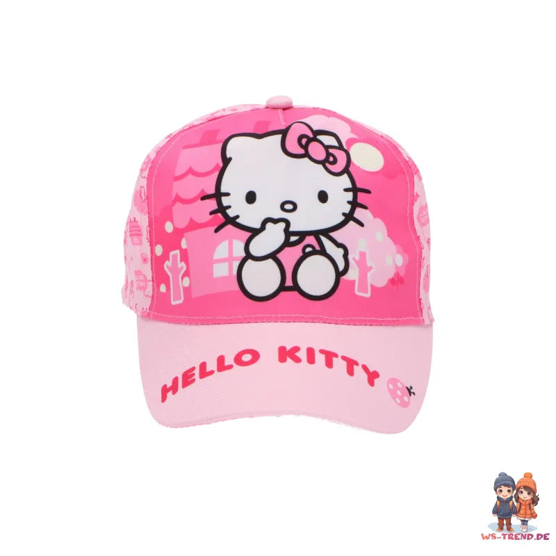 Hello Kitty Kinder Mädchen Basecap Baseball Kappe Gr. 53 WS Trend.de