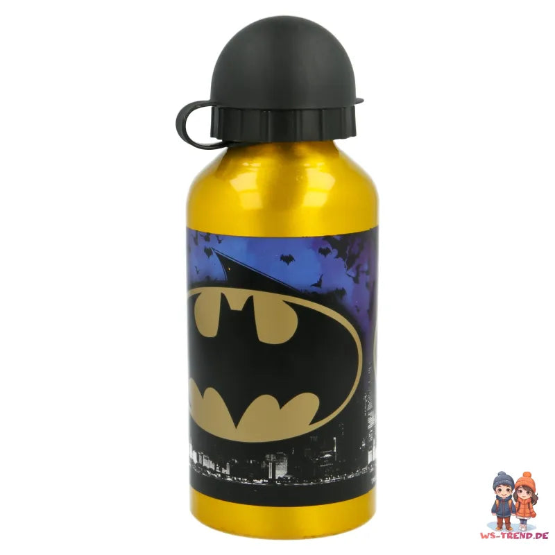 DC Comics Batman Kinder 2 teiliges Set 3 Kammer Brotdose ALU-Trinkflasche - WS-Trend.de und ALU - Trinkflasche